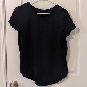 Ann Taylor Navy Upscale T-Shirt - Size Small